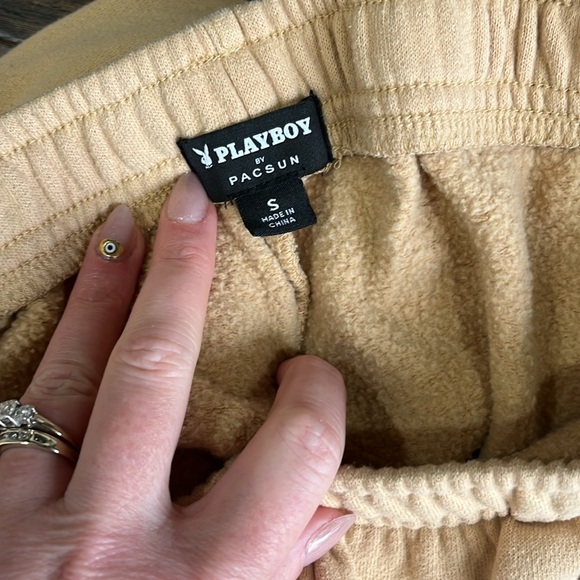 Beige Playboy Sweatpants - Picture 4 of 5